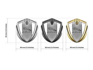 Jaguar Emblem Silicon Badge Tuning Style Shiny Top